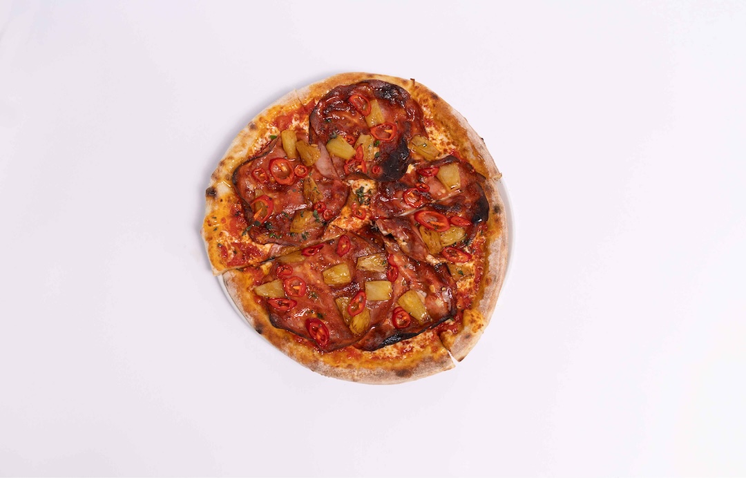 Hot & Honey Mortadella Pizza